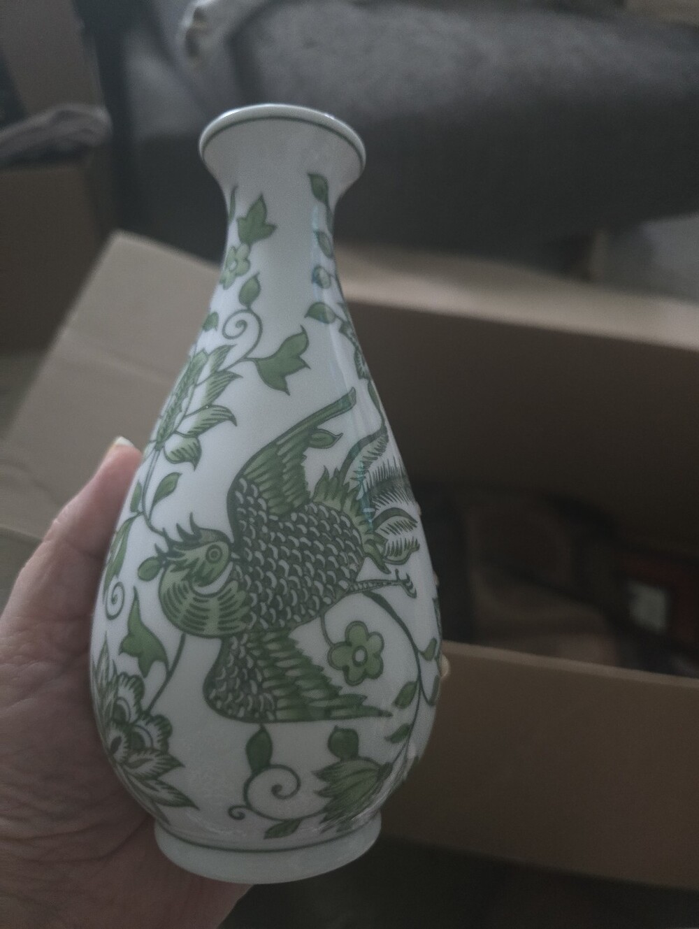 3 Piece Oriental Vase Set - Picture 3 of 8